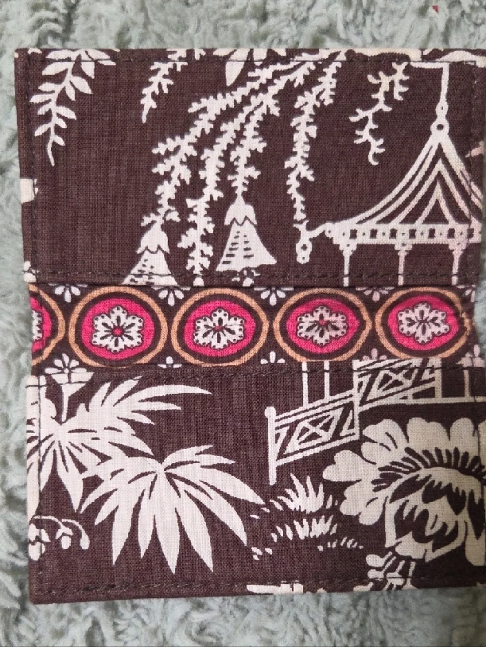 Vera Bradley Chocolate and Cream Bird & Floral Wallet - Picture 2 of 9